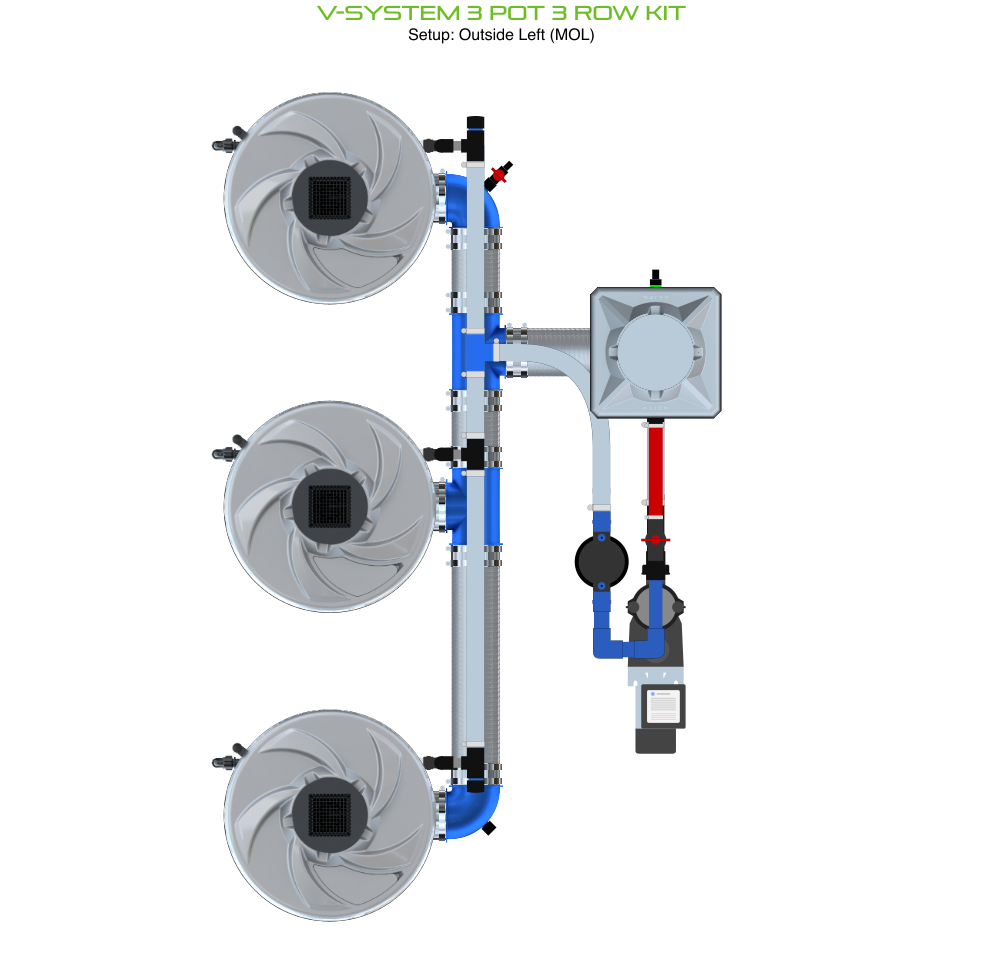 ALIEN V-SYSTEM 3 Pot 3 Row Kit