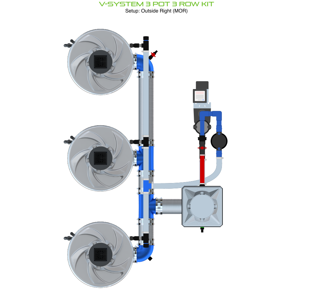 ALIEN V-SYSTEM 3 Pot 3 Row Kit
