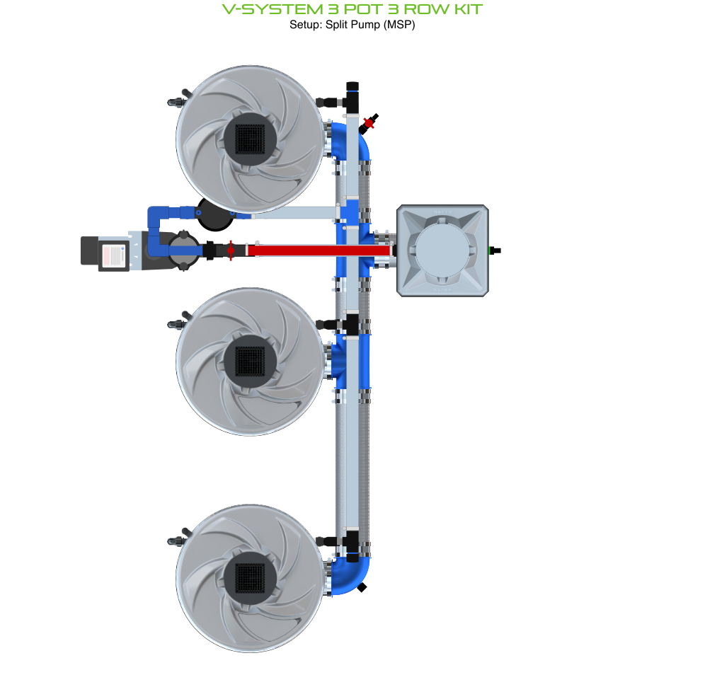 ALIEN V-SYSTEM 3 Pot 3 Row Kit