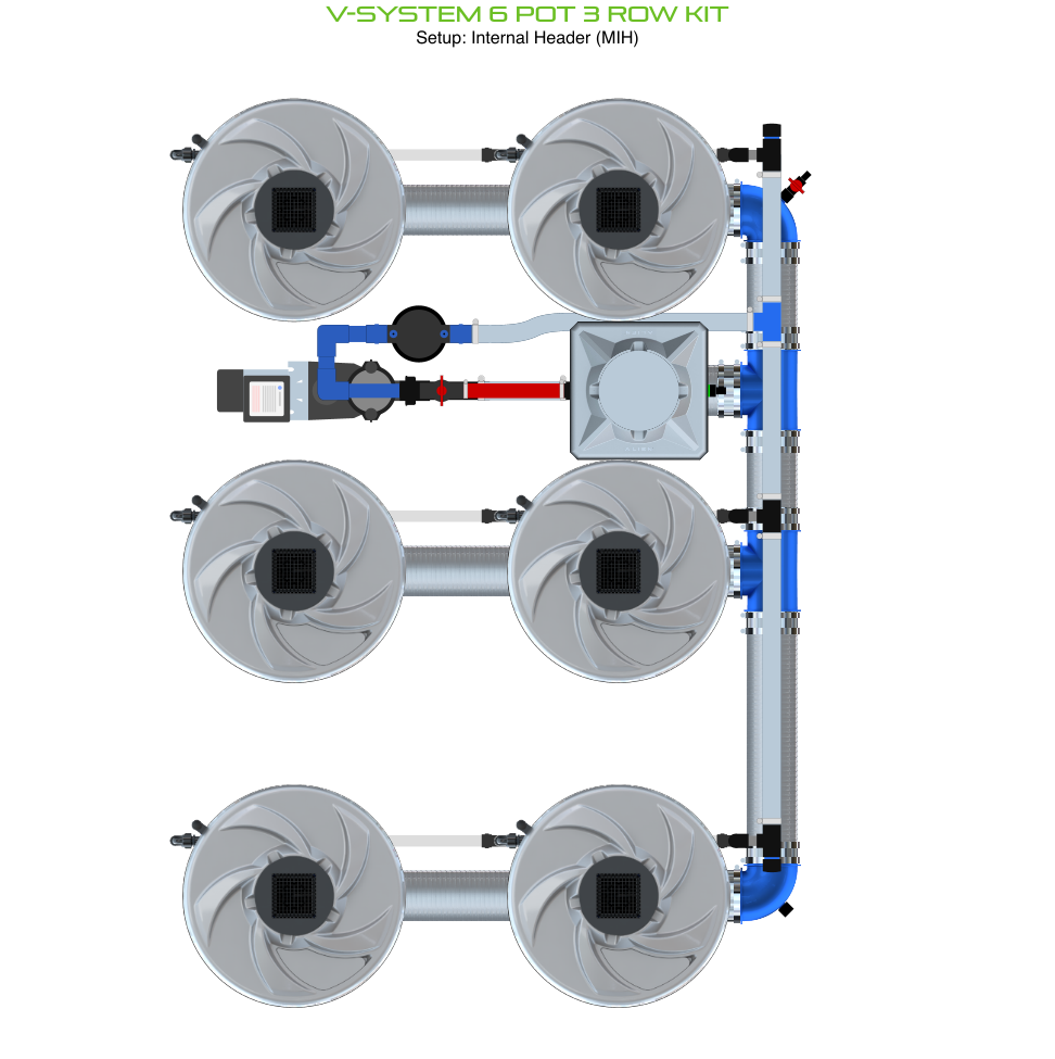 ALIEN V-SYSTEM 6 Pot 3 Row Kit