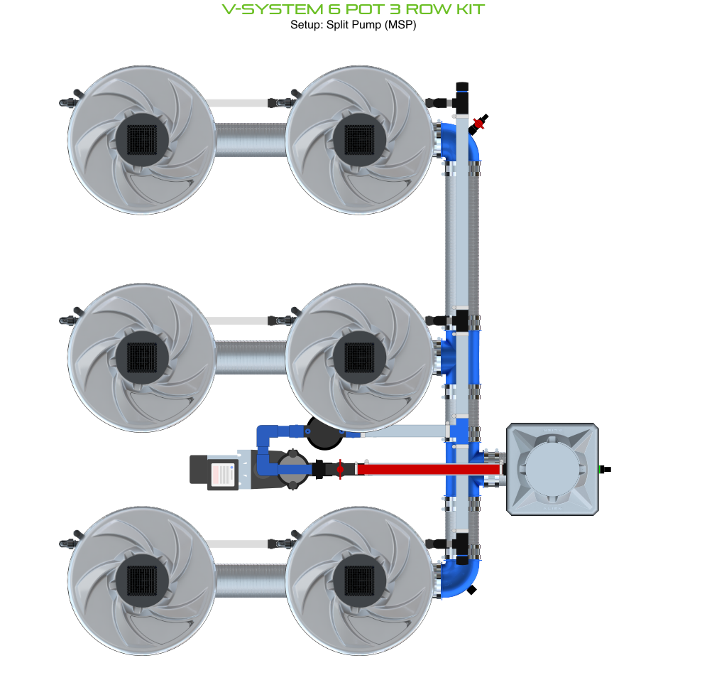 ALIEN V-SYSTEM 6 Pot 3 Row Kit