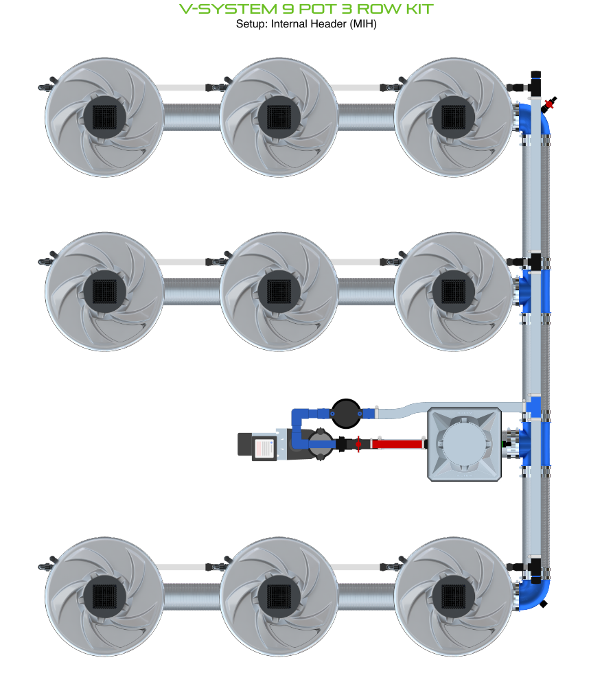ALIEN V-SYSTEM 9 Pot 3 Row Kit