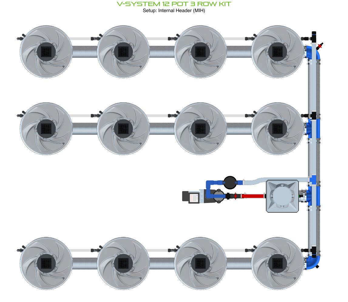 ALIEN V-SYSTEM 12 Pot 3 Row Kit