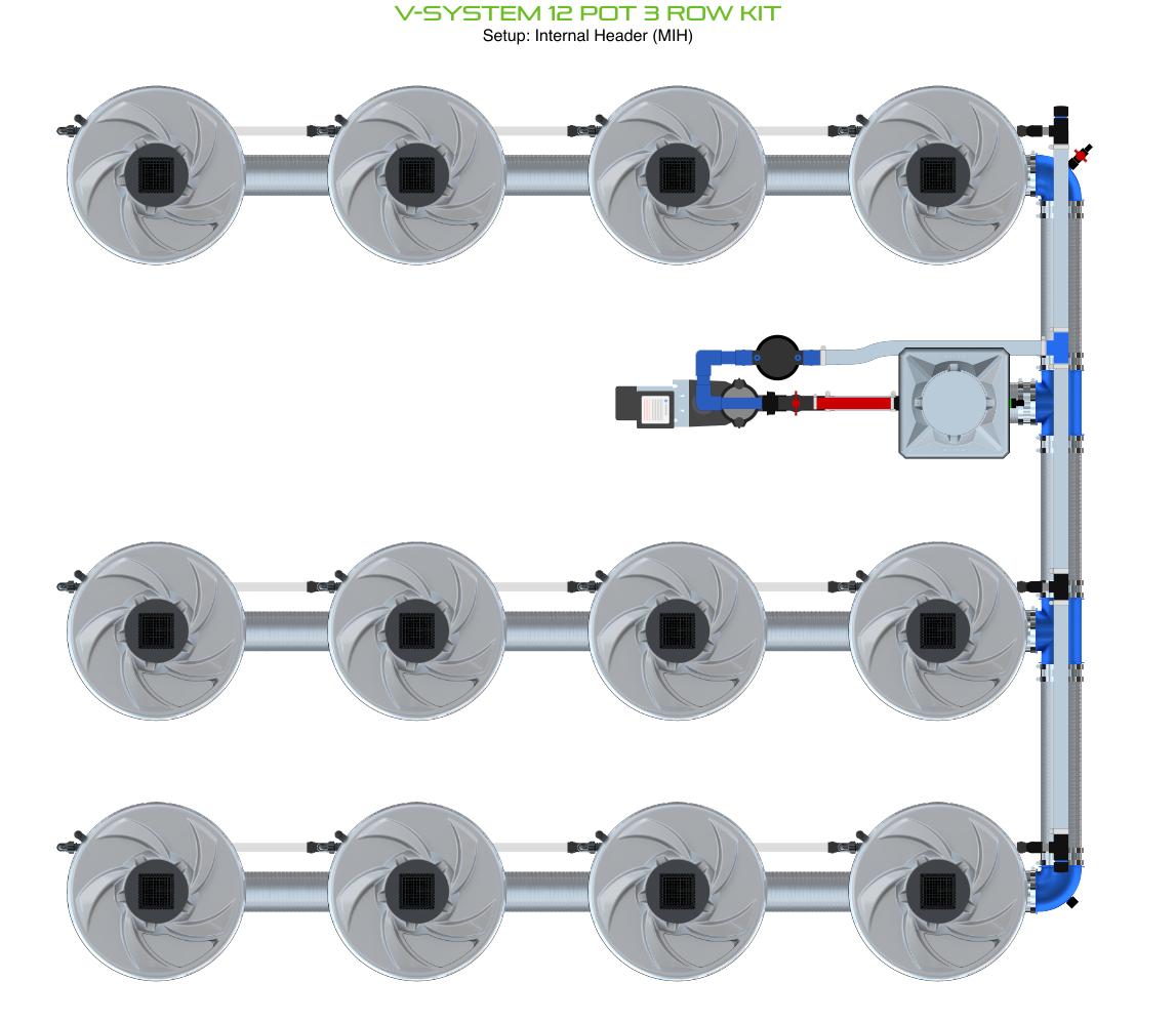 ALIEN V-SYSTEM 12 Pot 3 Row Kit