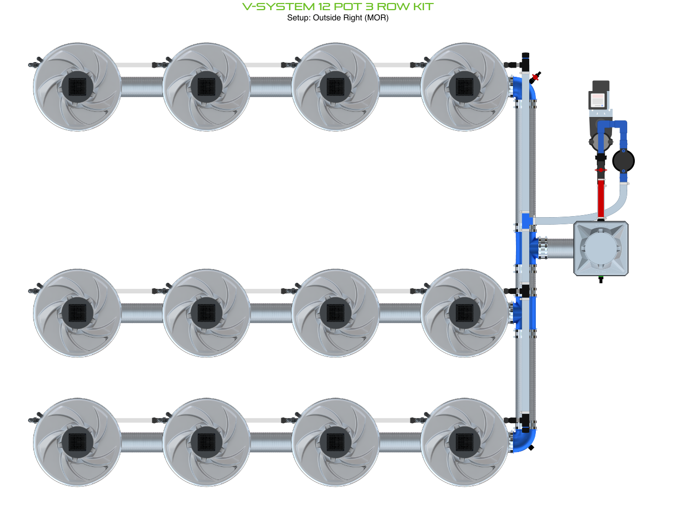 ALIEN V-SYSTEM 12 Pot 3 Row Kit