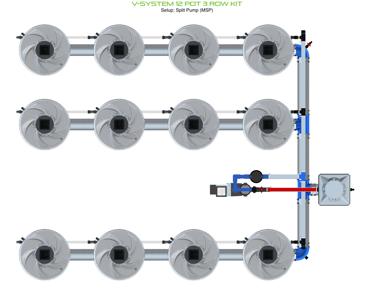 ALIEN V-SYSTEM 12 Pot 3 Row Kit