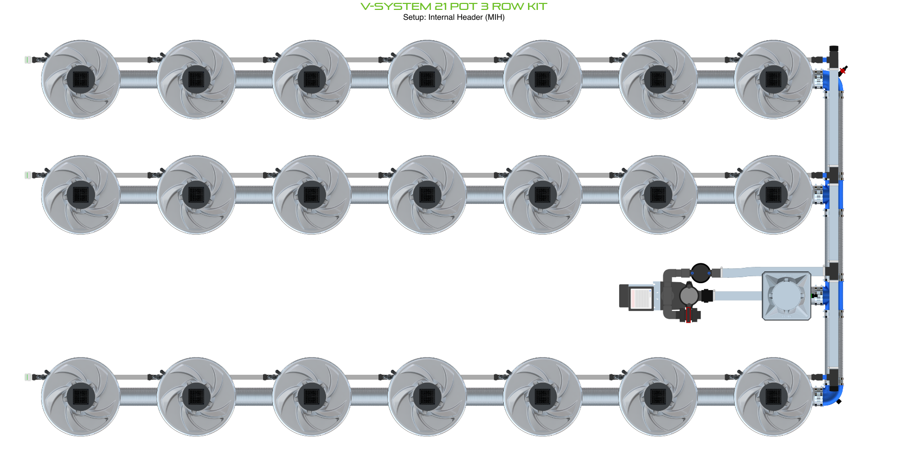 ALIEN V-SYSTEM 21 Pot 3 Row Kit
