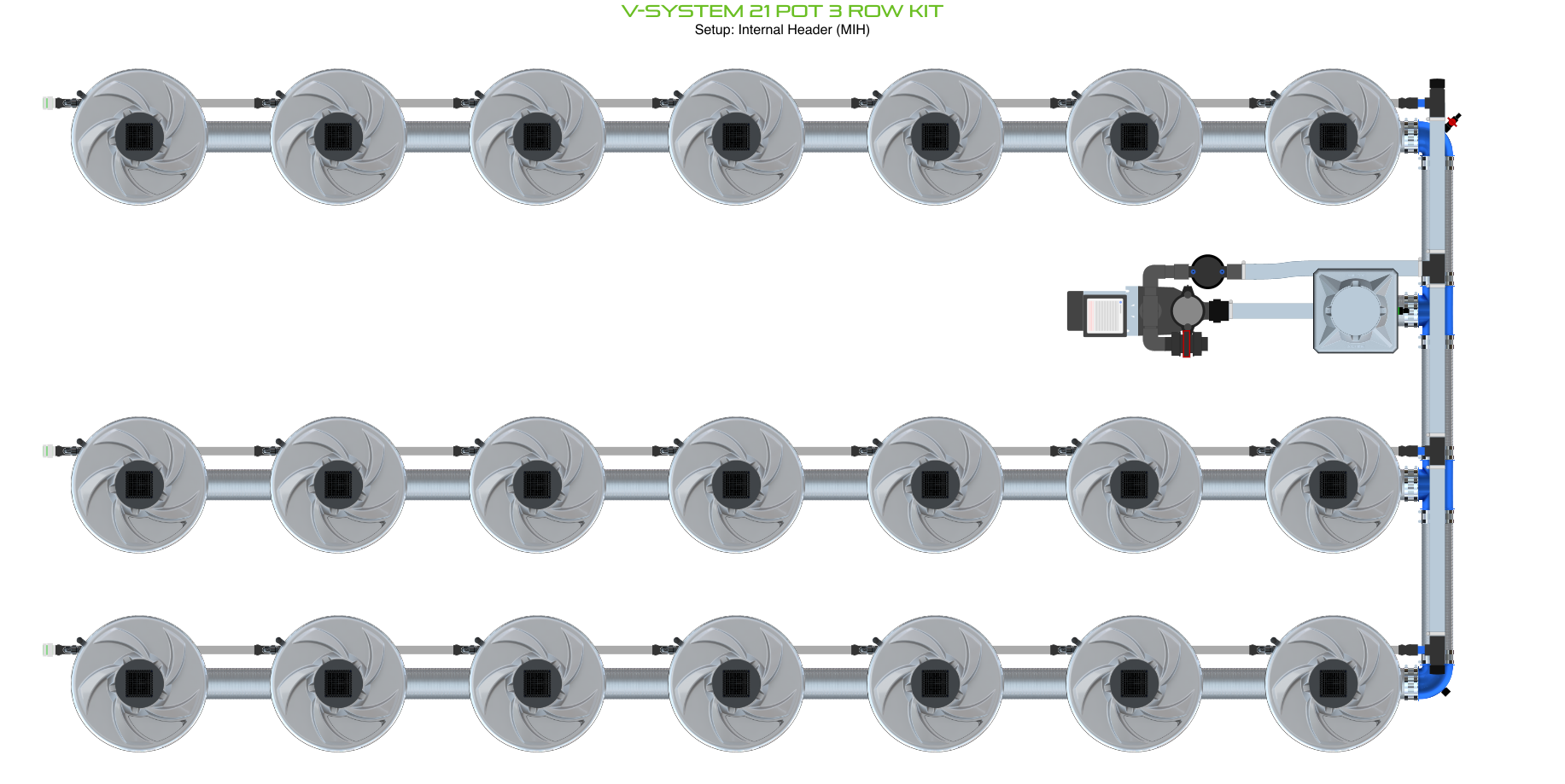 ALIEN V-SYSTEM 21 Pot 3 Row Kit