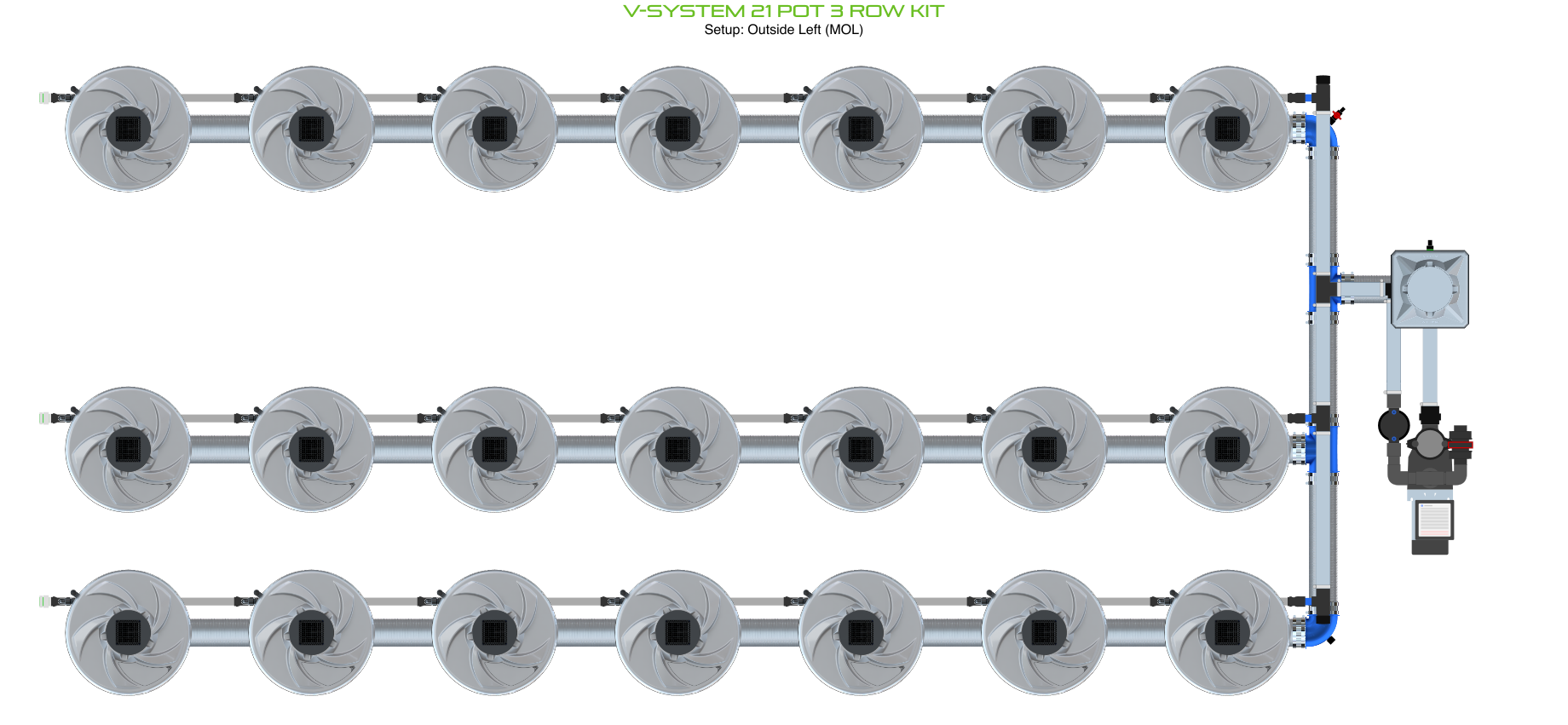 ALIEN V-SYSTEM 21 Pot 3 Row Kit