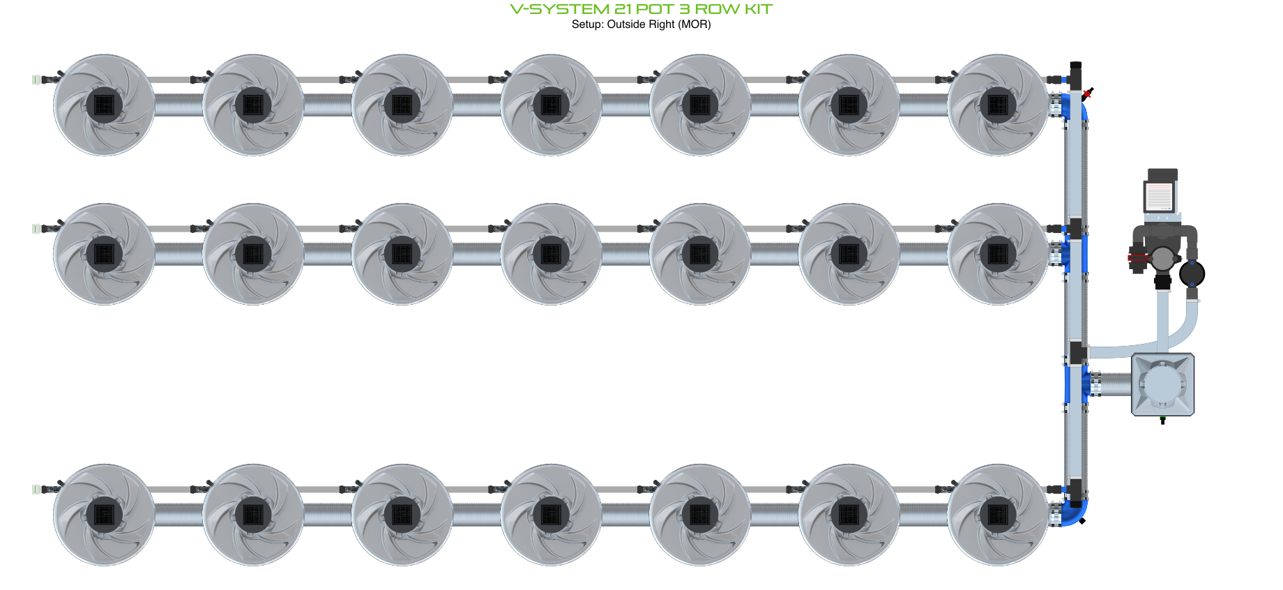 ALIEN V-SYSTEM 21 Pot 3 Row Kit