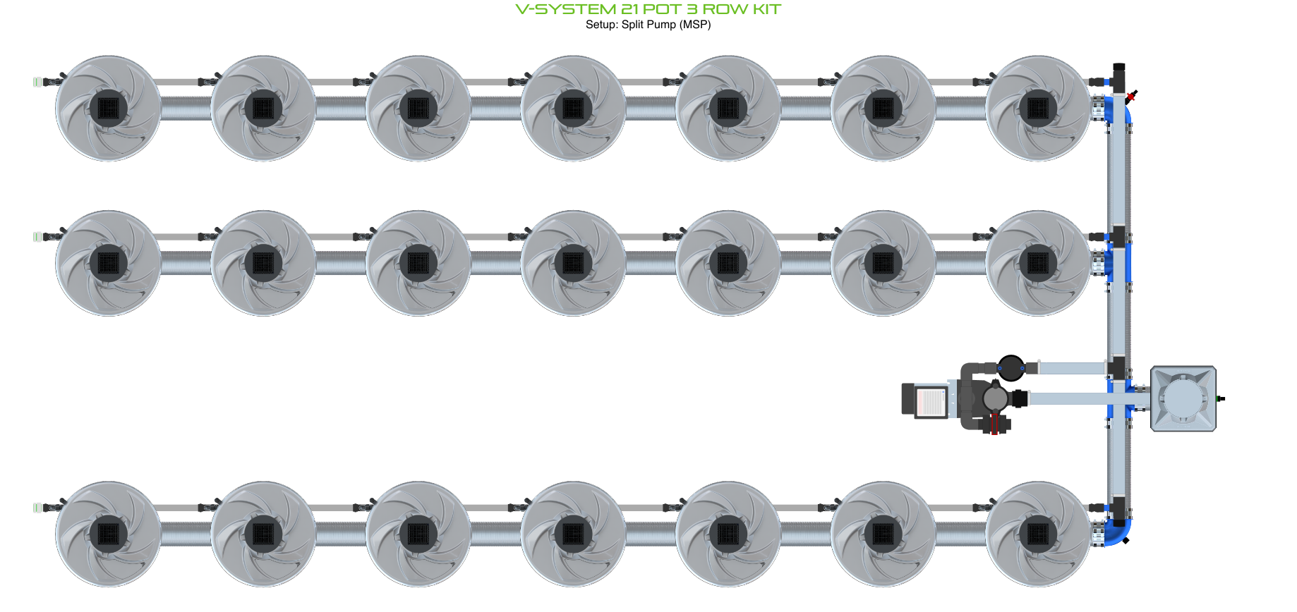 ALIEN V-SYSTEM 21 Pot 3 Row Kit
