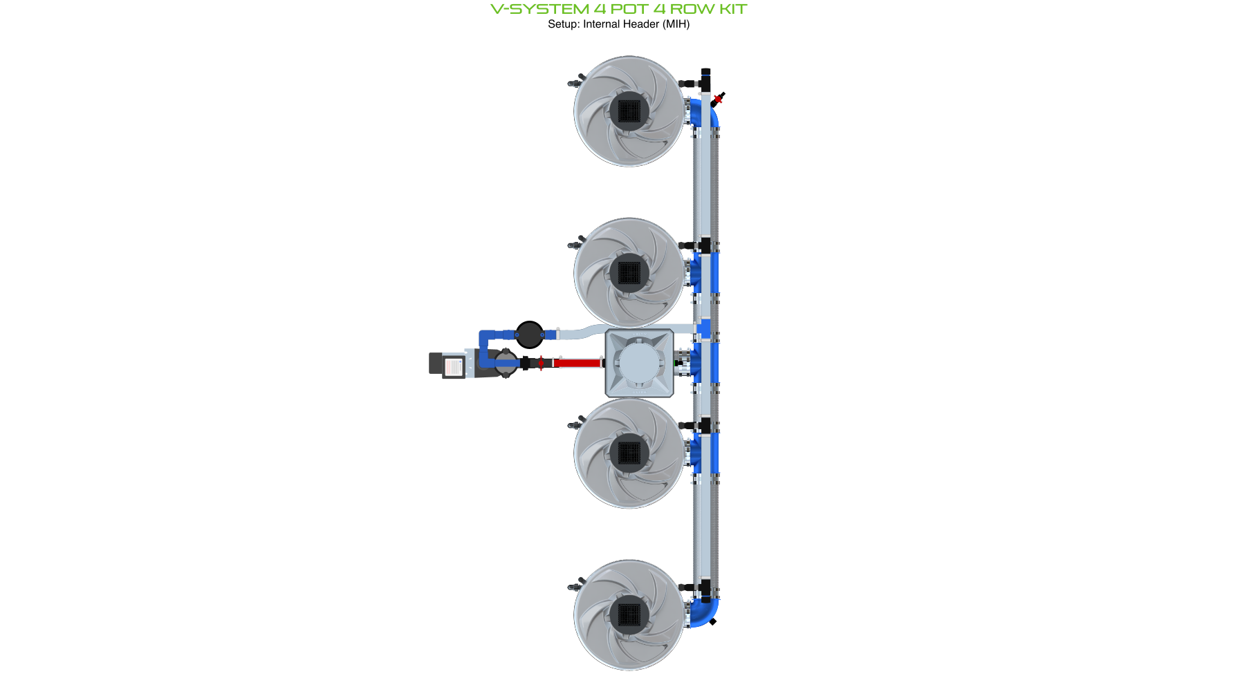 ALIEN V-SYSTEM 4 Pot 4 Row Kit
