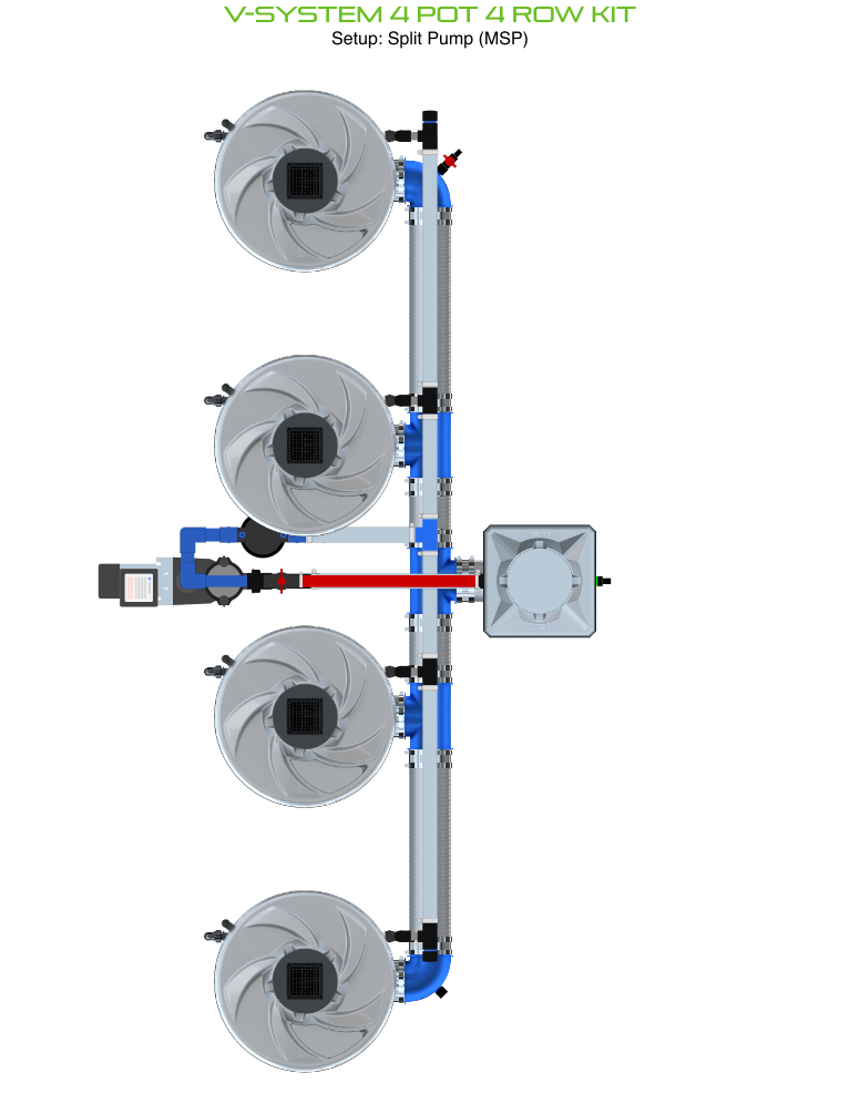 ALIEN V-SYSTEM 4 Pot 4 Row Kit