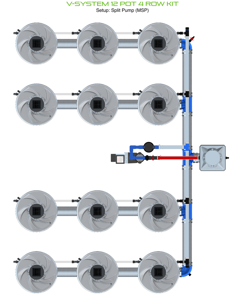 ALIEN V-SYSTEM 12 Pot 4 Row Kit