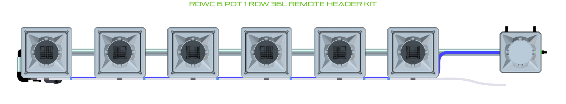 ALIEN RDWC 6 Pot 1 Row Kit