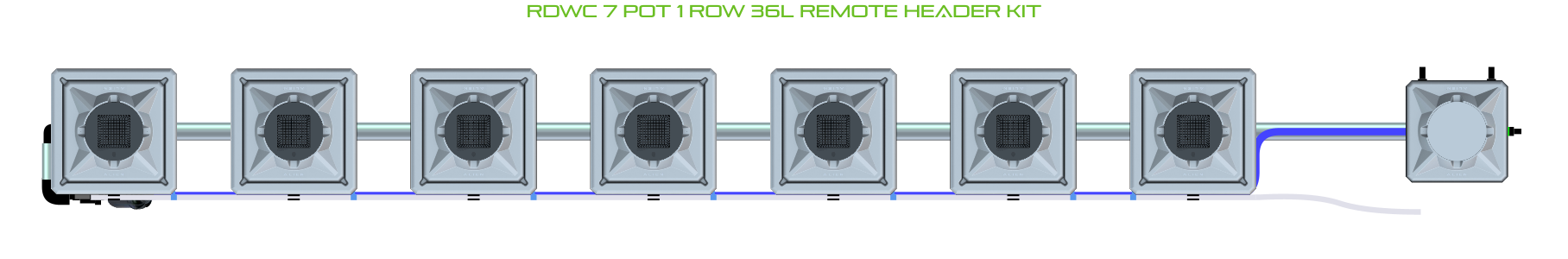 ALIEN RDWC 7 Pot 1 Row Kit