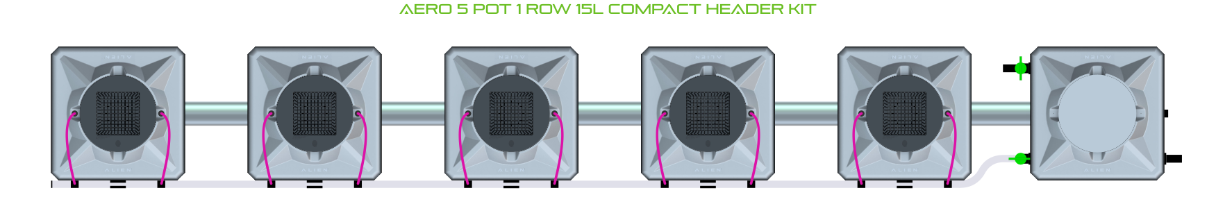 ALIEN AERO 5 Pot 1 Row Kit