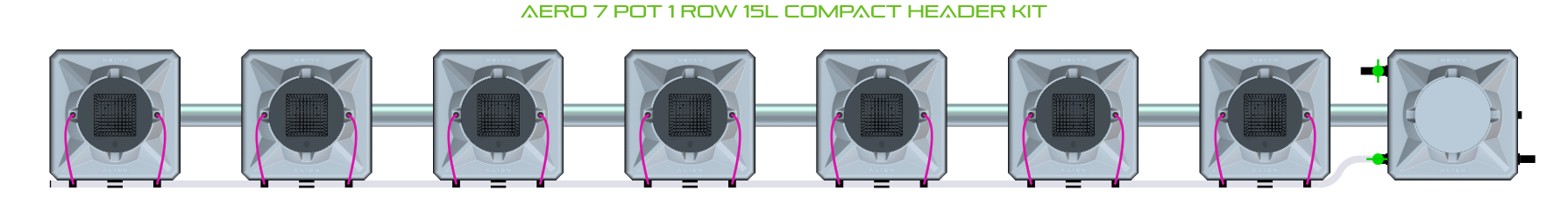 ALIEN AERO 7 Pot 1 Row Kit