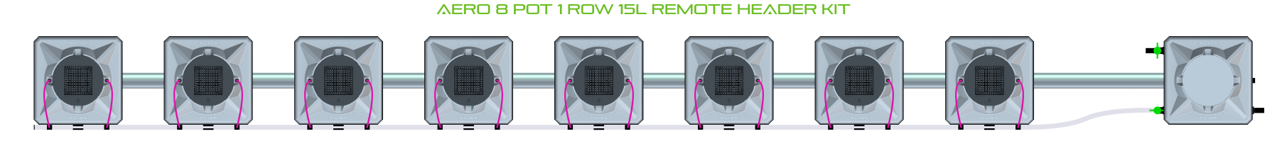 ALIEN AERO 8 Pot 1 Row Kit