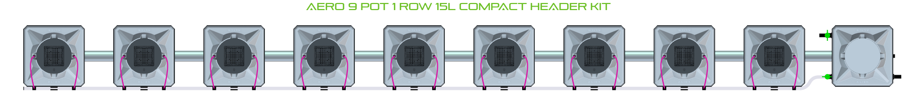 ALIEN AERO 9 Pot 1 Row Kit