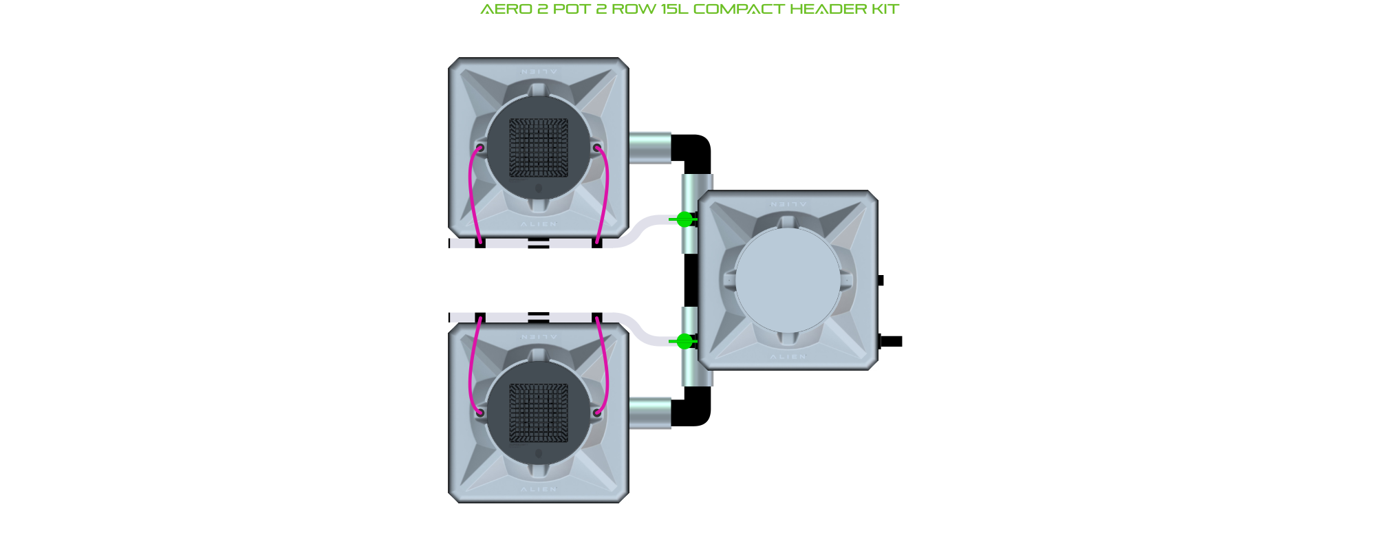 ALIEN AERO 2 Pot 2 Row Kit