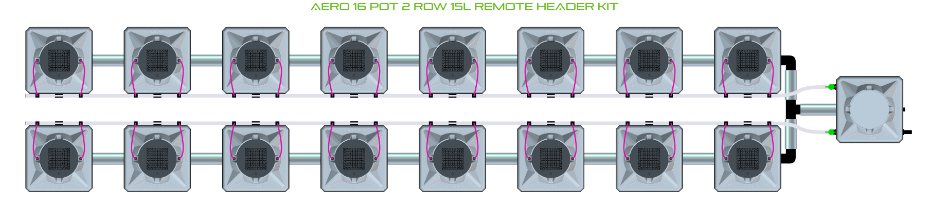 ALIEN AERO 16 Pot 2 Row Kit