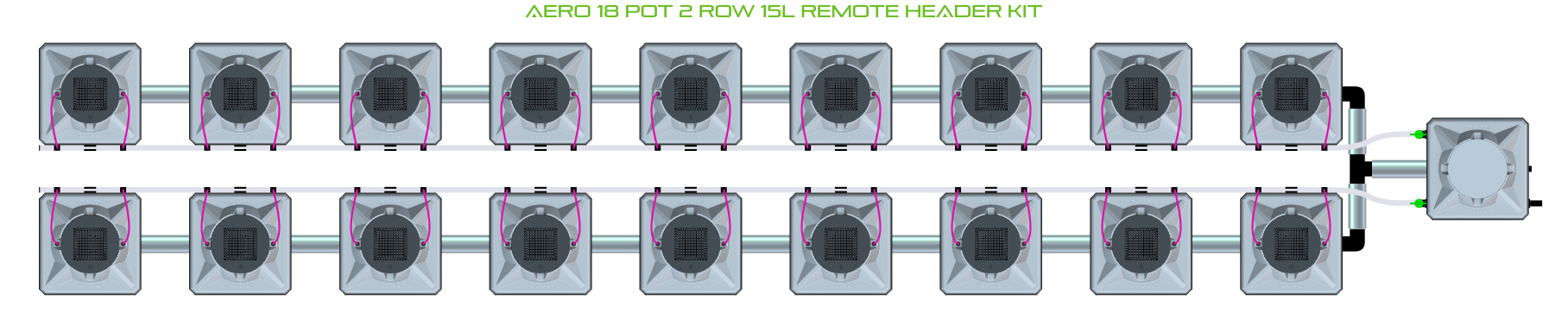ALIEN AERO 18 Pot 2 Row Kit