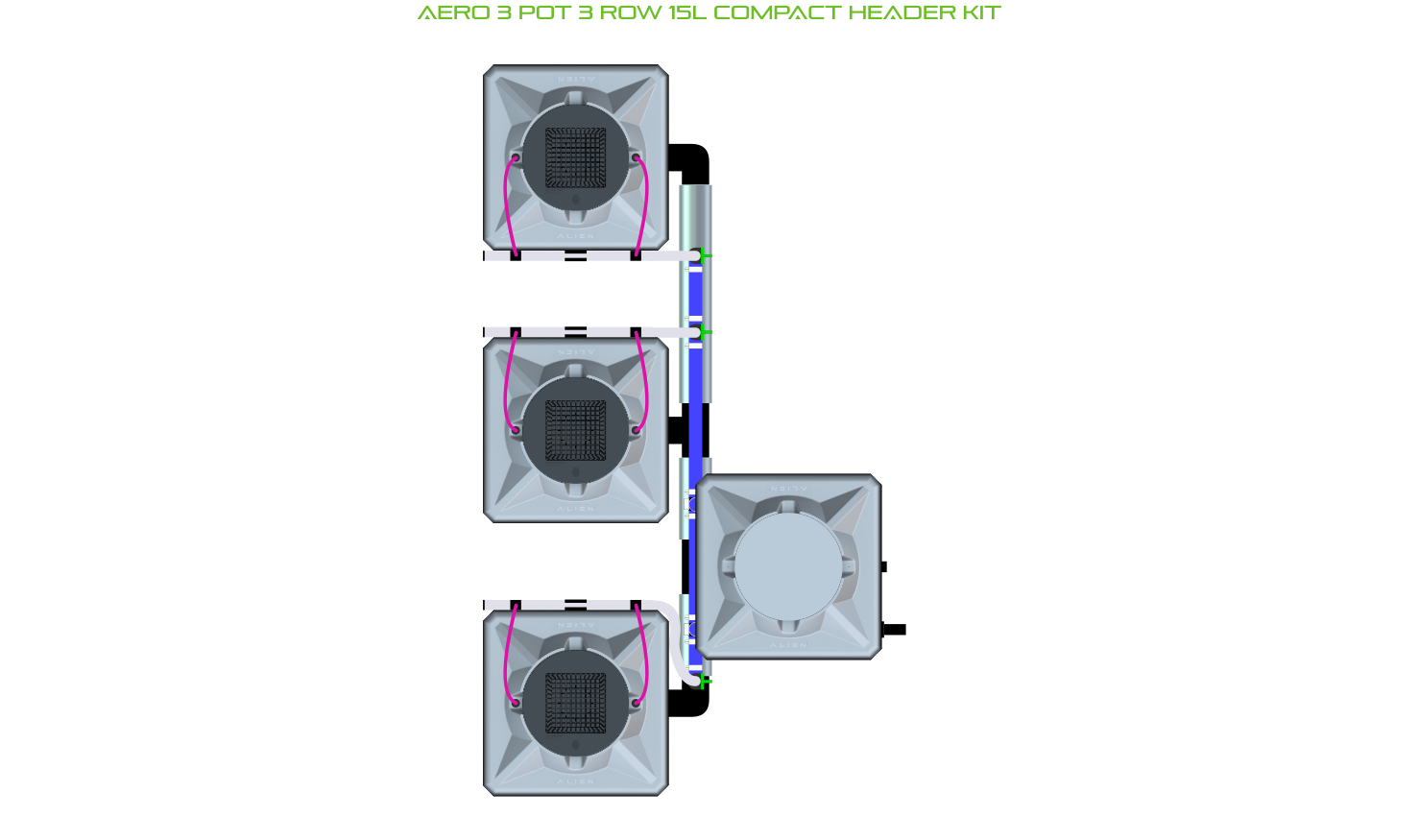 ALIEN AERO 3 Pot 3 Row Kit