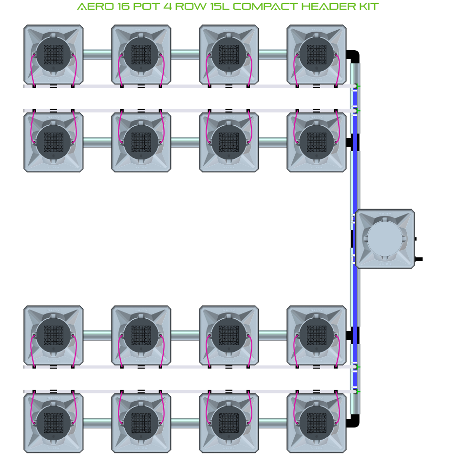 ALIEN AERO 16 Pot 4 Row Kit