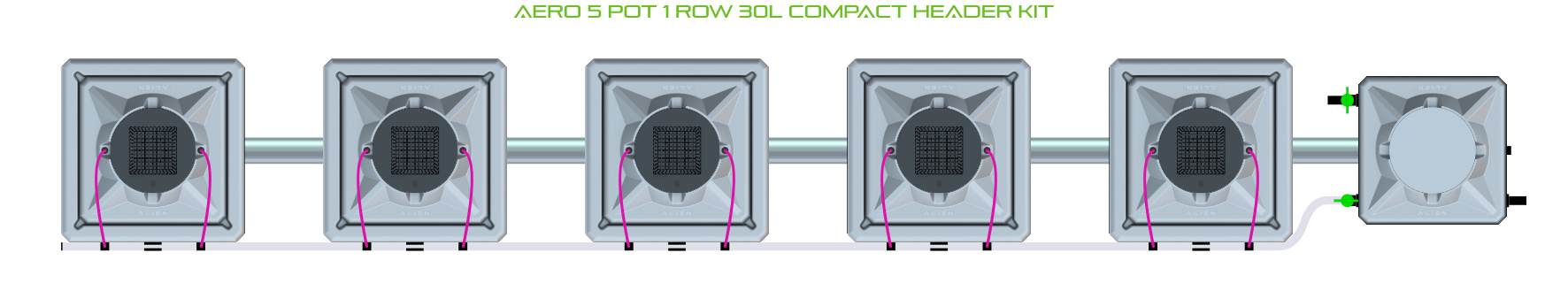ALIEN AERO 5 Pot 1 Row Kit