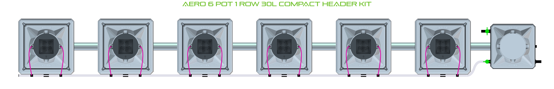 ALIEN AERO 6 Pot 1 Row Kit