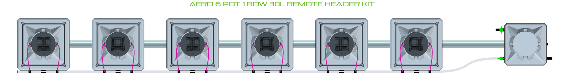 ALIEN AERO 6 Pot 1 Row Kit
