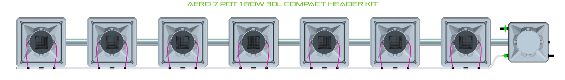 ALIEN AERO 7 Pot 1 Row Kit
