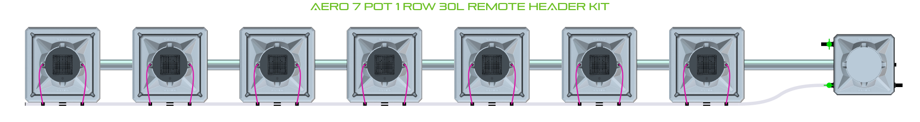 ALIEN AERO 7 Pot 1 Row Kit