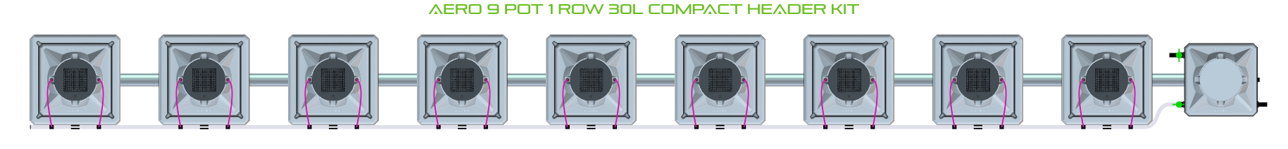 ALIEN AERO 9 Pot 1 Row Kit
