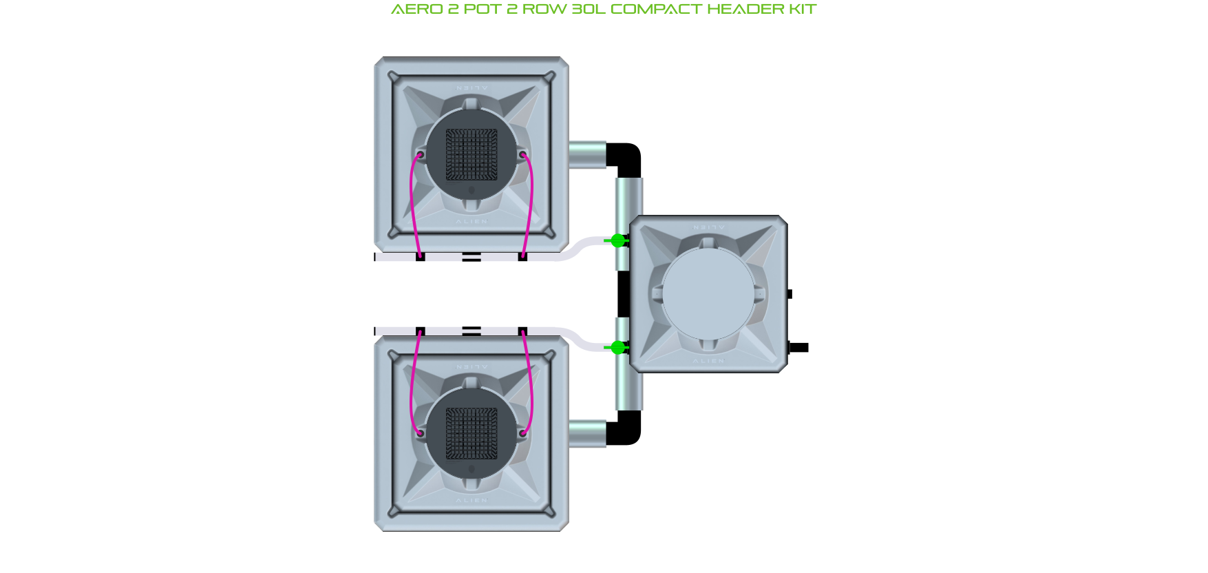 ALIEN AERO 2 Pot 2 Row Kit