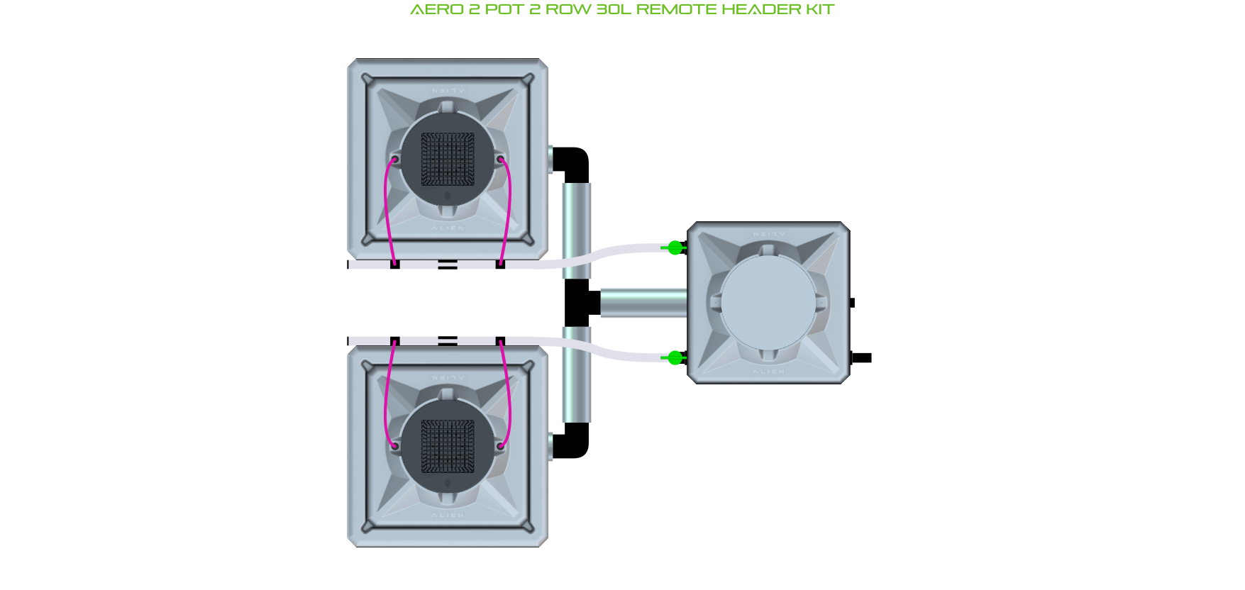 ALIEN AERO 2 Pot 2 Row Kit