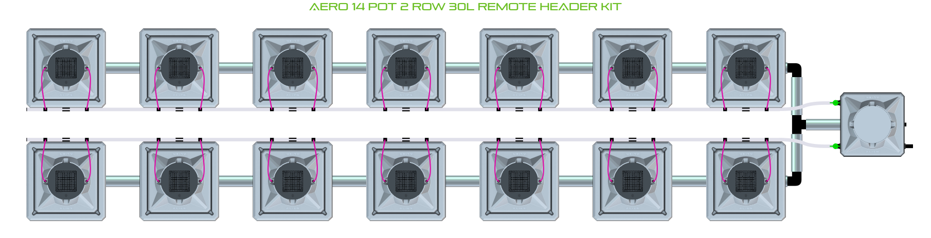 ALIEN AERO 14 Pot 2 Row Kit