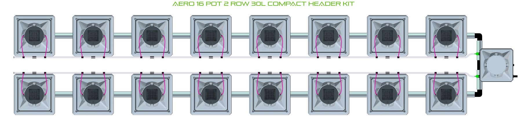 ALIEN AERO 16 Pot 2 Row Kit