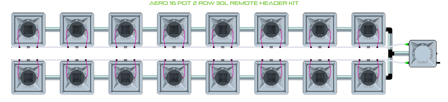 ALIEN AERO 16 Pot 2 Row Kit