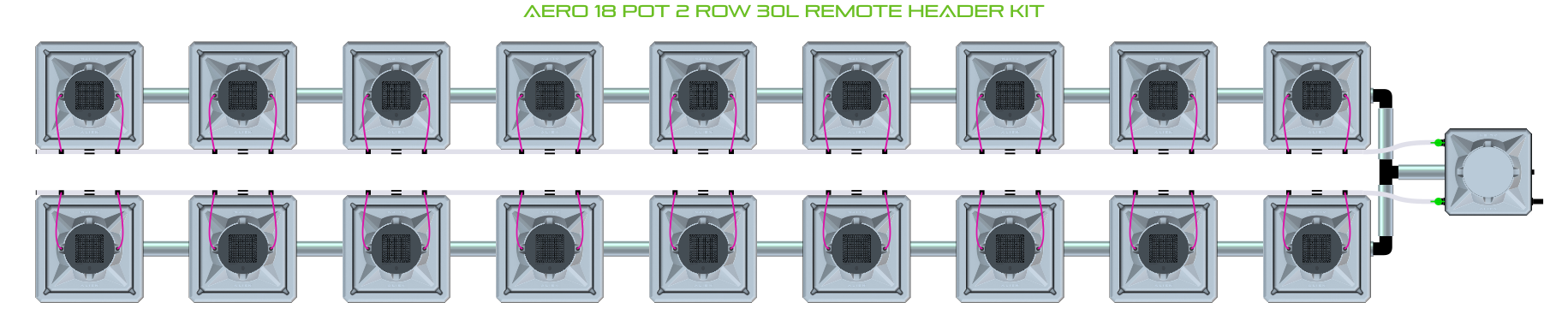 ALIEN AERO 18 Pot 2 Row Kit