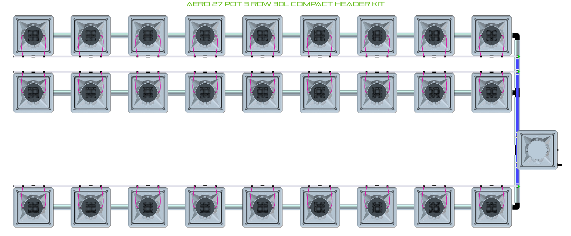 ALIEN AERO 27 Pot 3 Row Kit