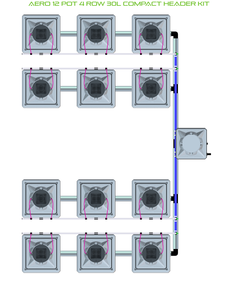 ALIEN AERO 12 Pot 4 Row Kit
