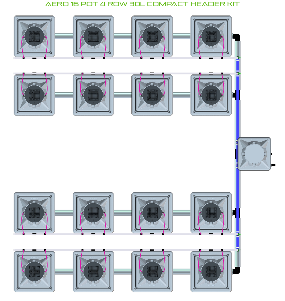ALIEN AERO 16 Pot 4 Row Kit