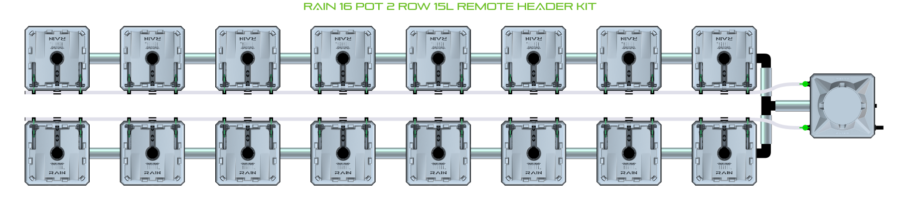 ALIEN RAIN 16 Pot 2 Row Kit