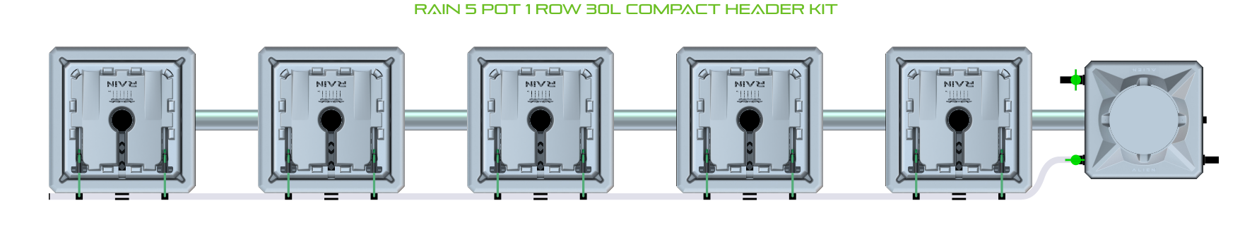 ALIEN RAIN 5 Pot 1 Row Kit