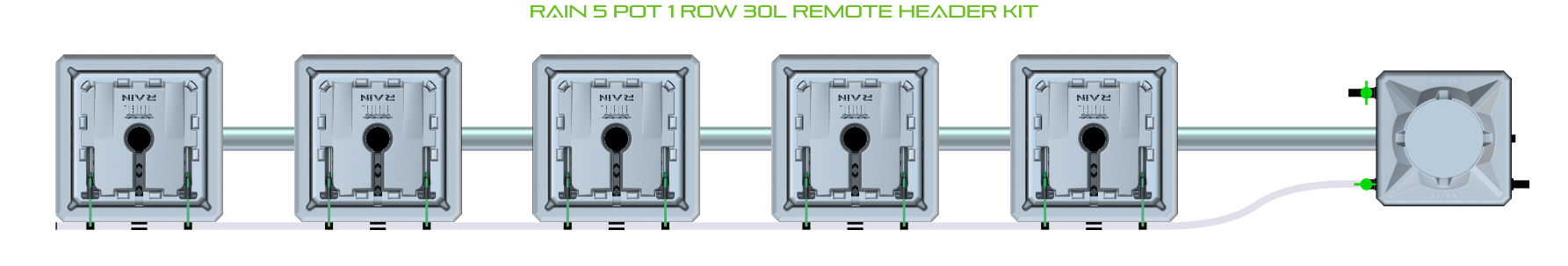 ALIEN RAIN 5 Pot 1 Row Kit