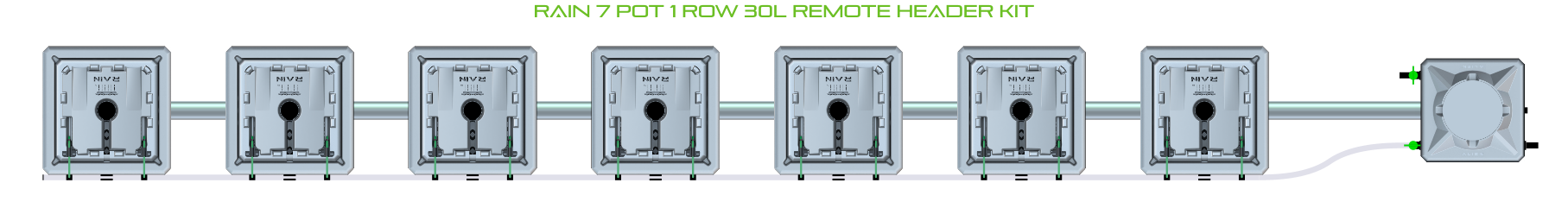 ALIEN RAIN 7 Pot 1 Row Kit