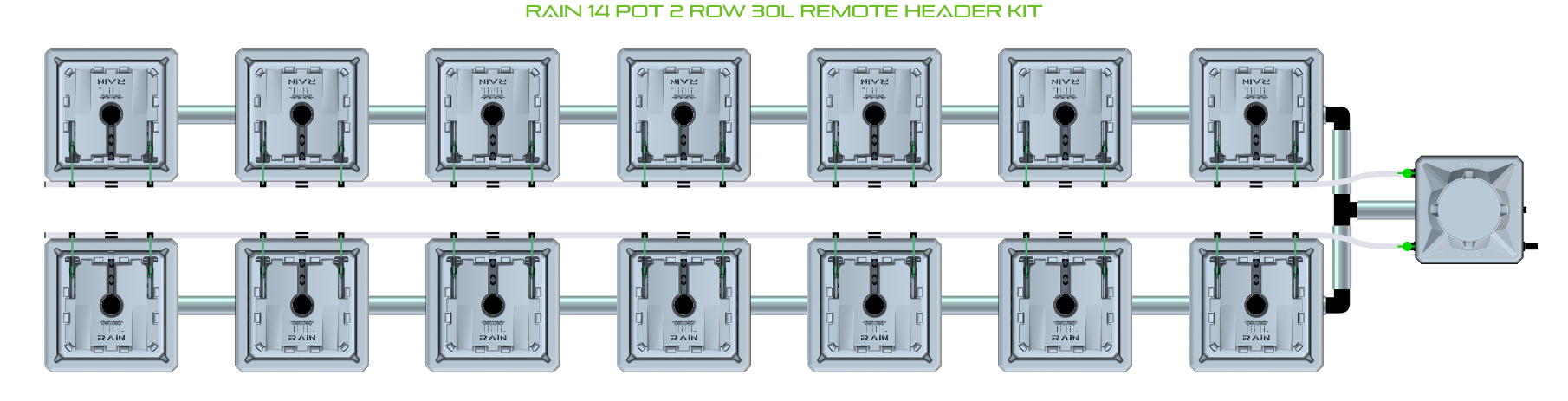 ALIEN RAIN 14 Pot 2 Row Kit