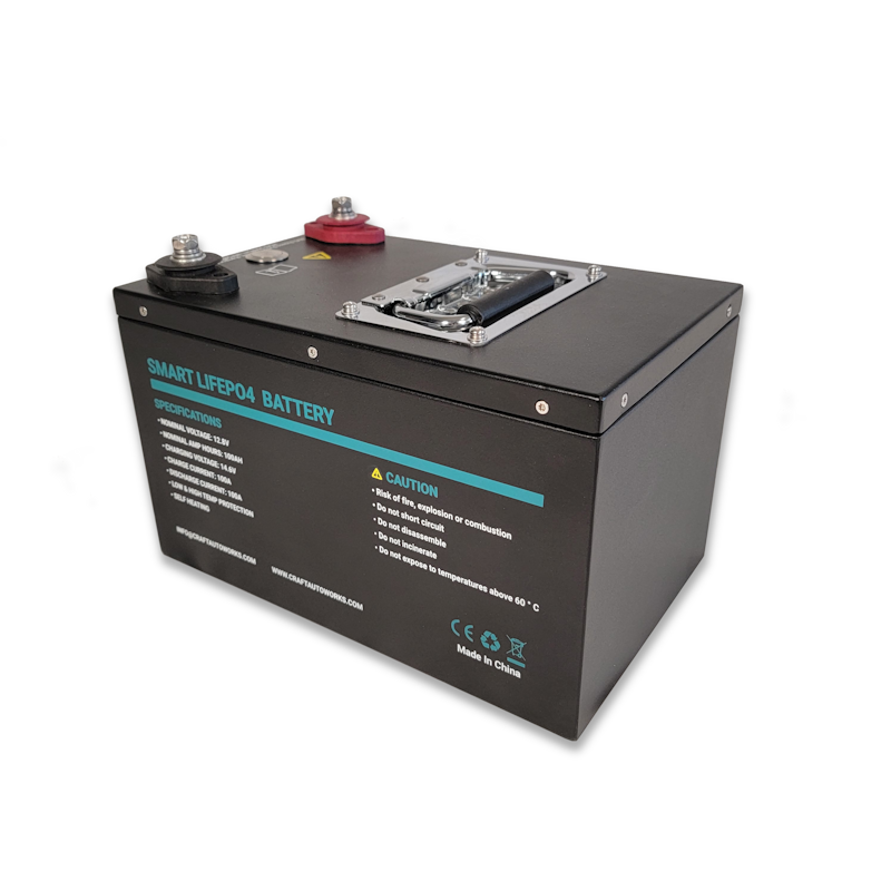 Inverters R Us Craft Autoworks 100Ah Battery 12V LiFePO4 Battery CA12100